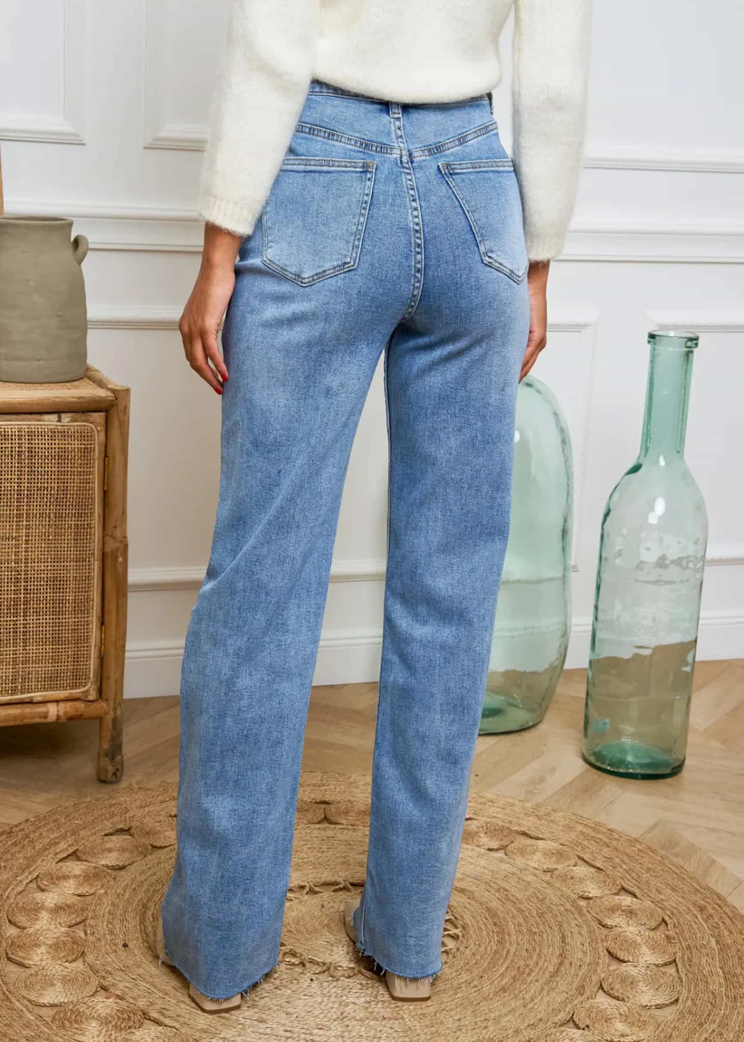 Wide leg jeans Mara blauw